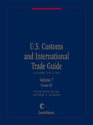cover image of U.S. Customs and International Trade Guide
